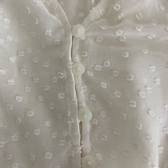 Liz Claiborne Petite Sheer Textured Blouse Womens L petites - Picture 8 of 9